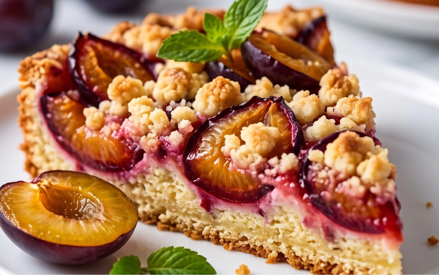 Zwetschgenkuchen mit Streuseln