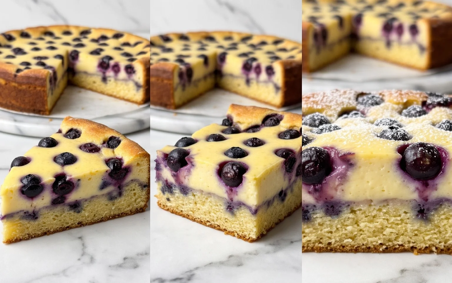 Puddingkuchen mit Heidelbeeren: Saftig & cremig